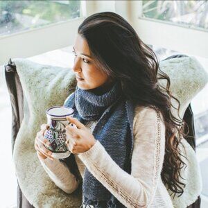 Marquet Slate Charcoal Free Weave Cotton Scarf NWT